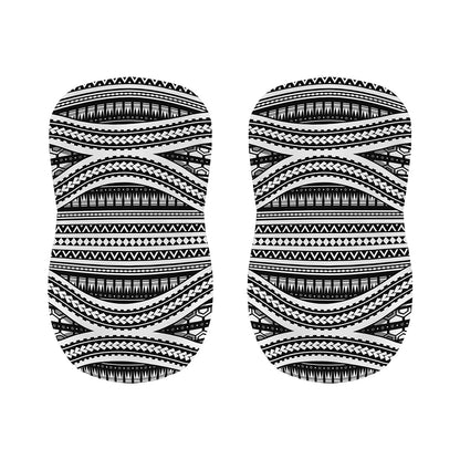 Maori Tattoo Polynesian Tribal Print Bar Stool Covers