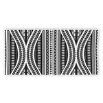 Maori Tattoo Polynesian Tribal Print Beach Towel