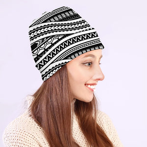 Maori Tattoo Polynesian Tribal Print Beanie