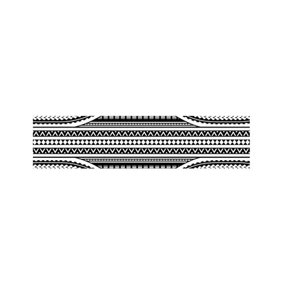 Maori Tattoo Polynesian Tribal Print Bed Runner