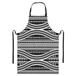 Maori Tattoo Polynesian Tribal Print Bib Apron With Pocket