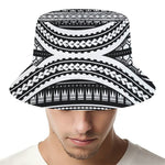 Maori Tattoo Polynesian Tribal Print Bucket Hat