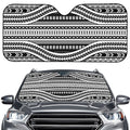 Maori Tattoo Polynesian Tribal Print Car Windshield Sun Shade