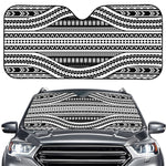 Maori Tattoo Polynesian Tribal Print Car Windshield Sun Shade