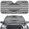 Maori Tattoo Polynesian Tribal Print Car Windshield Sun Shade