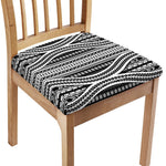 Maori Tattoo Polynesian Tribal Print Chair Cushion Cover