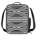 Maori Tattoo Polynesian Tribal Print Crossbody Lunch Bag
