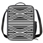 Maori Tattoo Polynesian Tribal Print Crossbody Lunch Bag