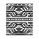 Maori Tattoo Polynesian Tribal Print Curtain