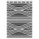 Maori Tattoo Polynesian Tribal Print Curtain