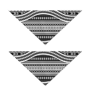 Maori Tattoo Polynesian Tribal Print Dog Bandana