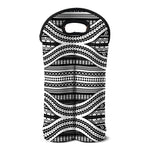 Maori Tattoo Polynesian Tribal Print Double Neoprene Wine Tote
