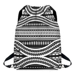 Maori Tattoo Polynesian Tribal Print Drawstring Backpack