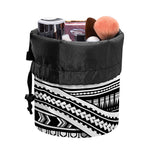 Maori Tattoo Polynesian Tribal Print Drawstring Makeup Bag