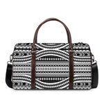 Maori Tattoo Polynesian Tribal Print Duffle Bag