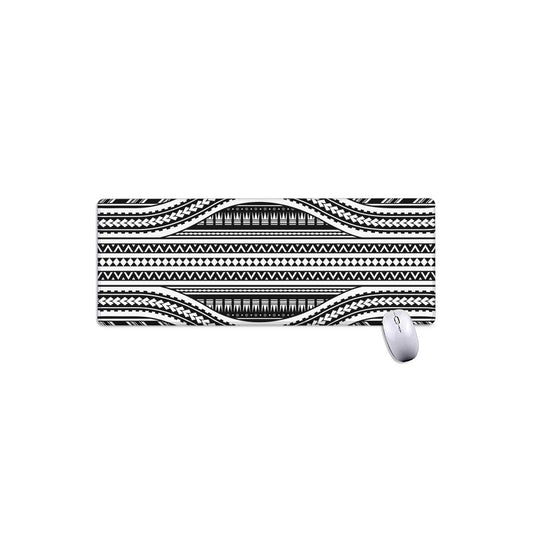 Maori Tattoo Polynesian Tribal Print Extended Mouse Pad