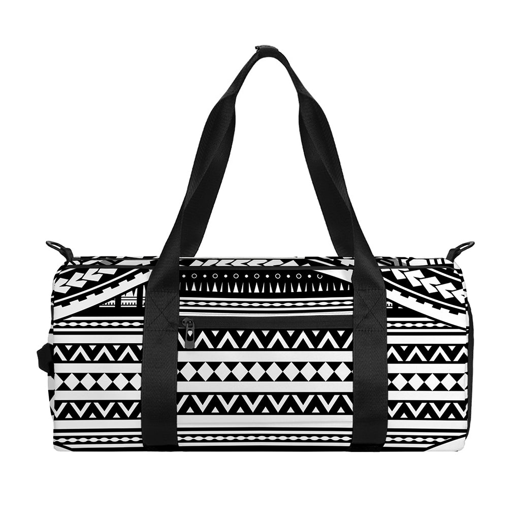 Maori Tattoo Polynesian Tribal Print Gym Bag