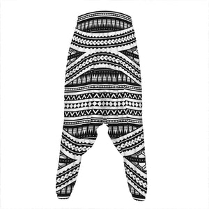 Maori Tattoo Polynesian Tribal Print Hammer Pants