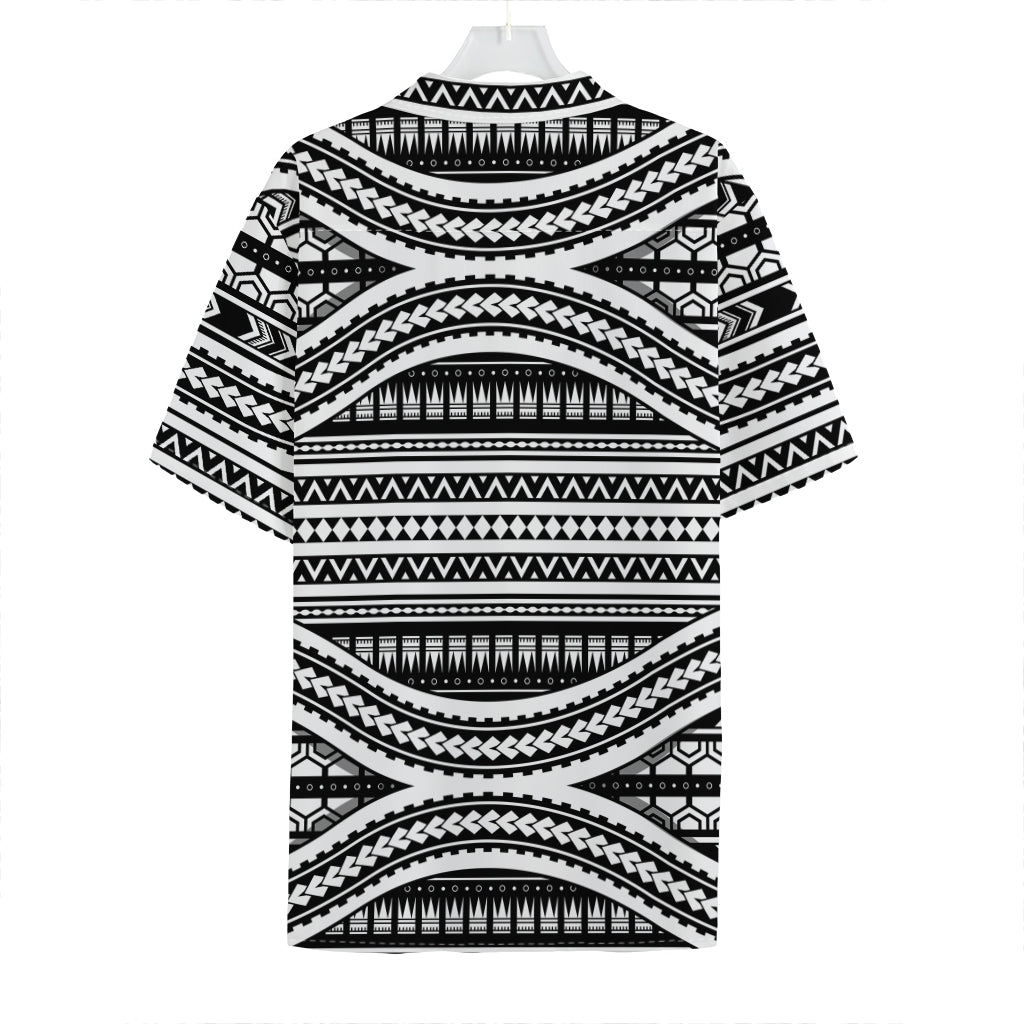 Maori Tattoo Polynesian Tribal Print Hawaiian Shirt