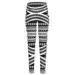 Maori Tattoo Polynesian Tribal Print High-Waisted Pocket Leggings