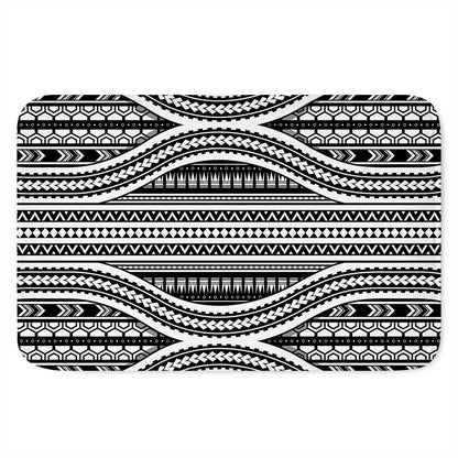Maori Tattoo Polynesian Tribal Print Indoor Door Mat