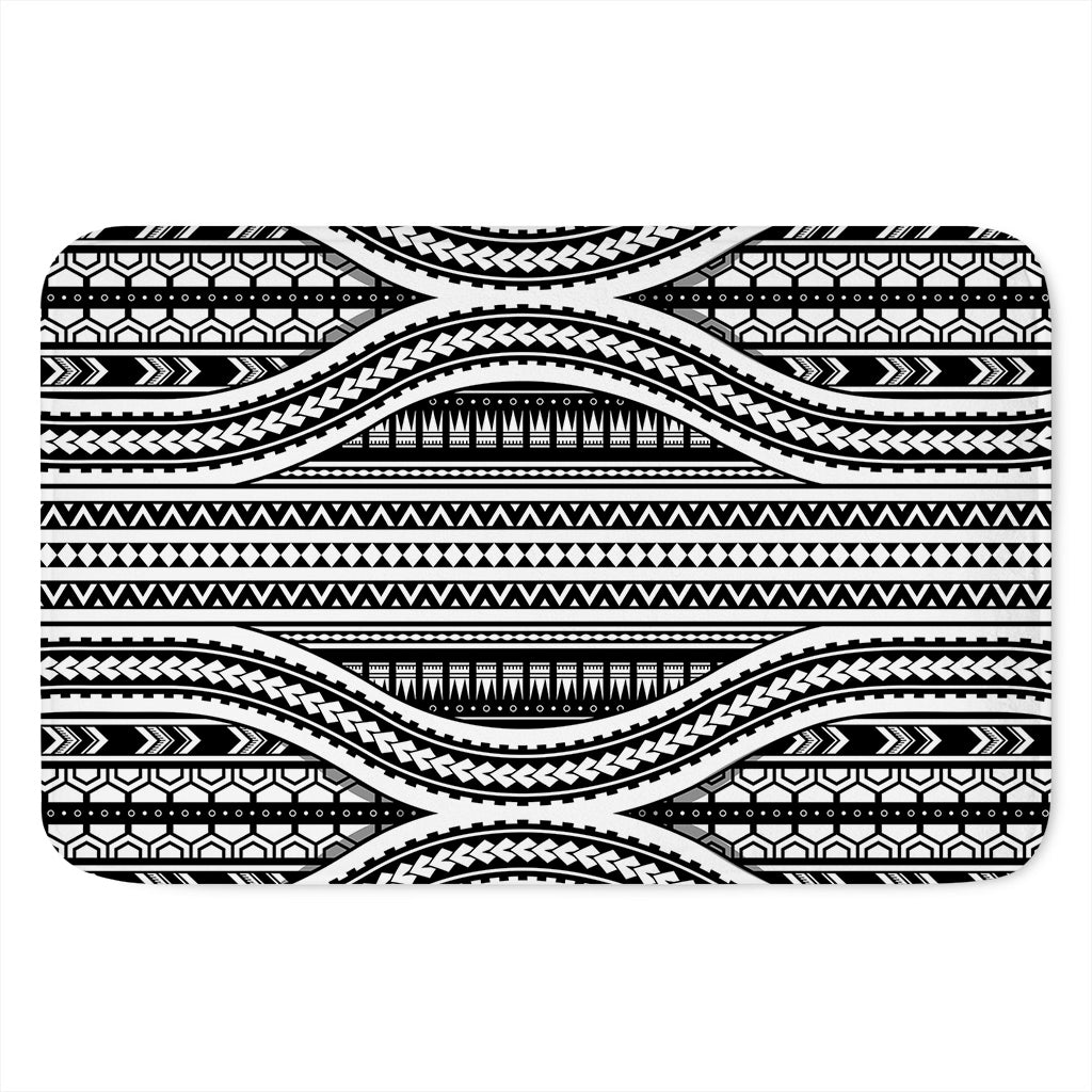 Maori Tattoo Polynesian Tribal Print Indoor Door Mat