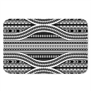 Maori Tattoo Polynesian Tribal Print Indoor Door Mat