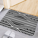 Maori Tattoo Polynesian Tribal Print Indoor Door Mat