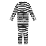 Maori Tattoo Polynesian Tribal Print Jumpsuit