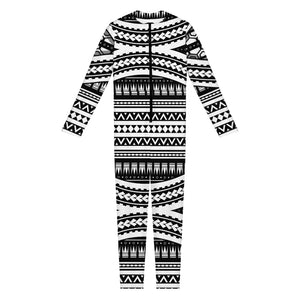 Maori Tattoo Polynesian Tribal Print Jumpsuit