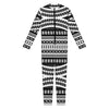 Maori Tattoo Polynesian Tribal Print Jumpsuit