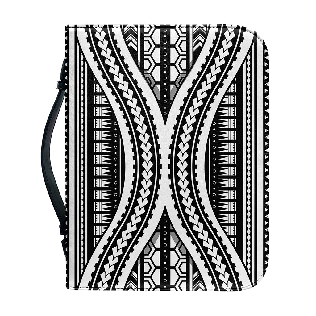 Maori Tattoo Polynesian Tribal Print Leather Bible Cover