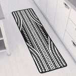 Maori Tattoo Polynesian Tribal Print Long Kitchen Mat