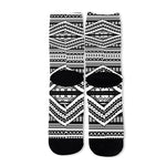 Maori Tattoo Polynesian Tribal Print Long Socks