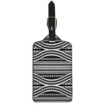 Maori Tattoo Polynesian Tribal Print Luggage Tag