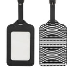 Maori Tattoo Polynesian Tribal Print Luggage Tag