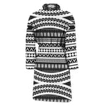 Maori Tattoo Polynesian Tribal Print Men's Bathrobe