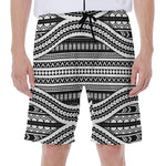 Maori Tattoo Polynesian Tribal Print Men's Beach Shorts