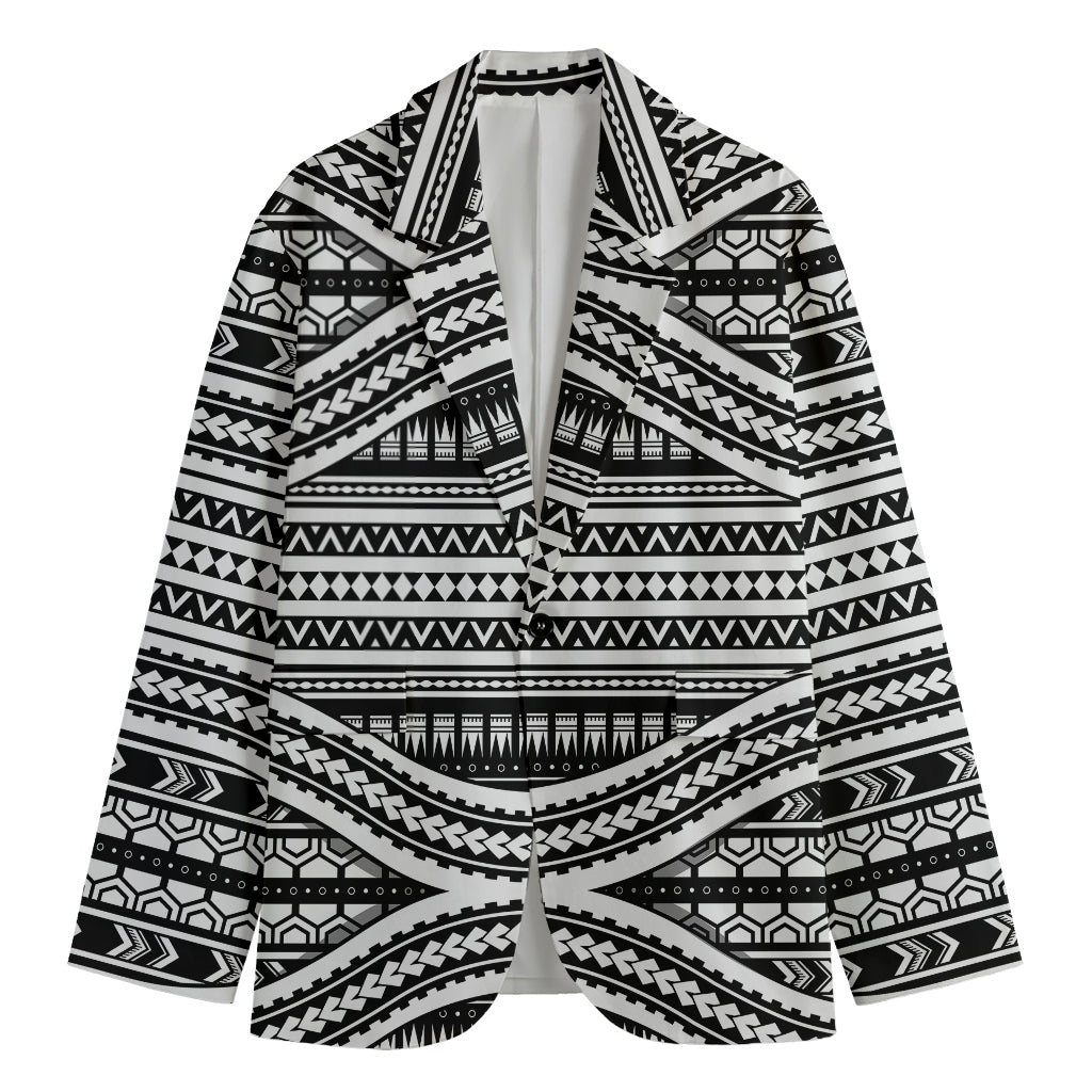 Maori Tattoo Polynesian Tribal Print Men's Blazer