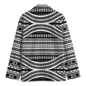 Maori Tattoo Polynesian Tribal Print Men's Blazer