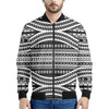 Maori Tattoo Polynesian Tribal Print Men's Bomber Jacket