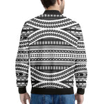 Maori Tattoo Polynesian Tribal Print Men's Bomber Jacket