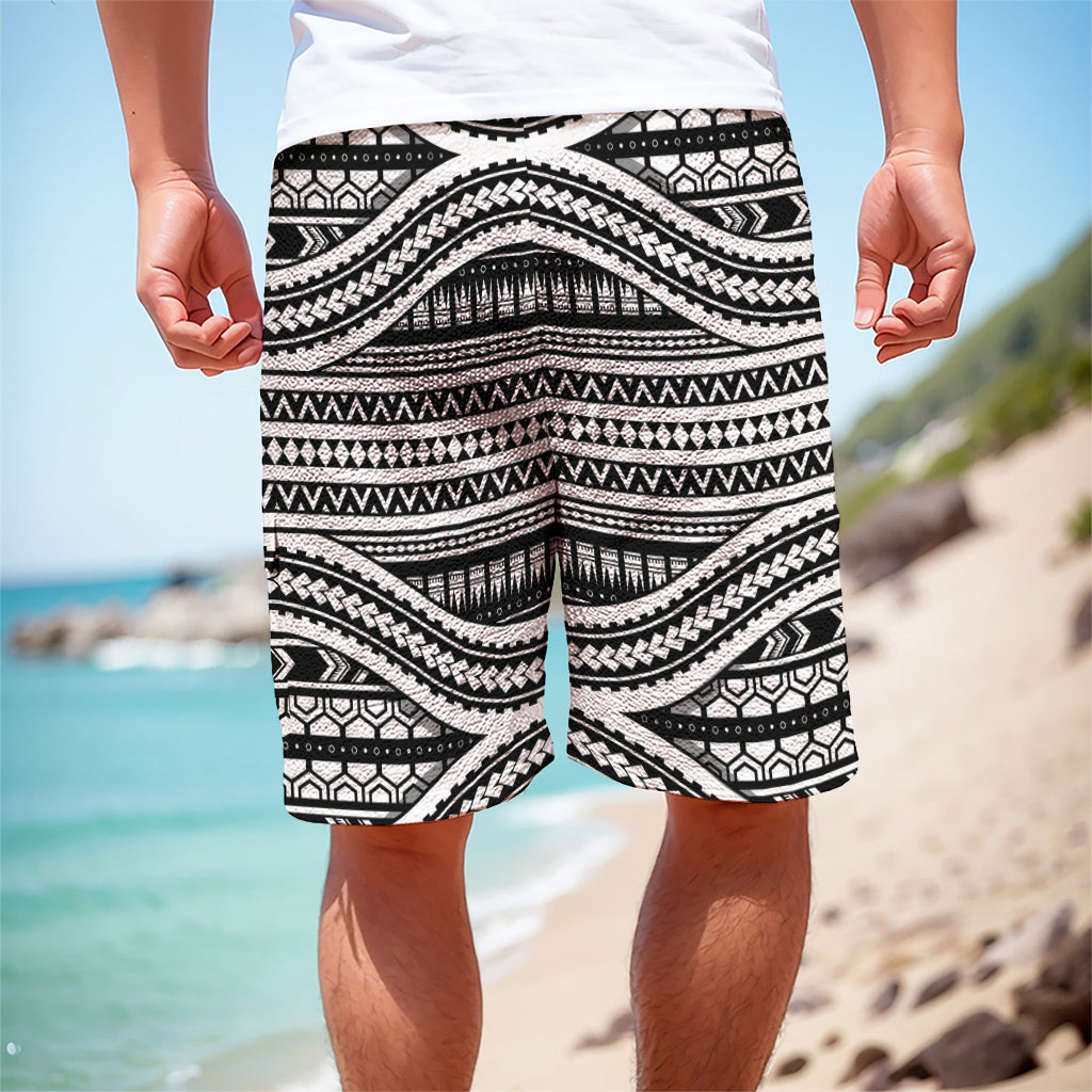 Maori Tattoo Polynesian Tribal Print Men's Cargo Shorts