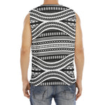 Maori Tattoo Polynesian Tribal Print Men's Fitness Tank Top