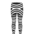 Maori Tattoo Polynesian Tribal Print Men's Leggings