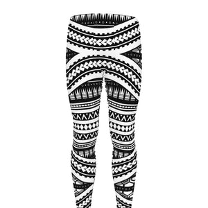 Maori Tattoo Polynesian Tribal Print Men's leggings