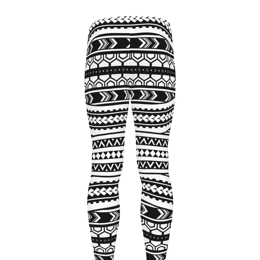 Maori Tattoo Polynesian Tribal Print Men's leggings