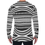 Maori Tattoo Polynesian Tribal Print Men's Long Sleeve T-Shirt