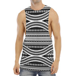 Maori Tattoo Polynesian Tribal Print Men's Muscle Tank Top