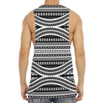 Maori Tattoo Polynesian Tribal Print Men's Muscle Tank Top